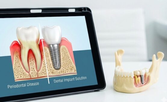 Implants dentaires et parodontite